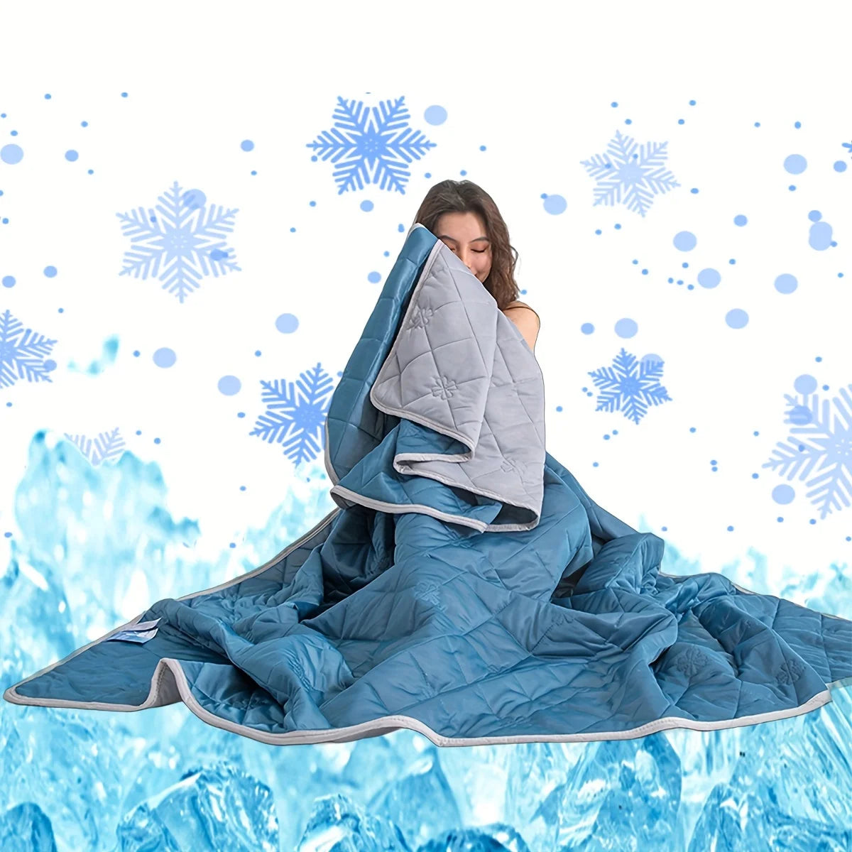 Summer Bed Cooling Blanket Silk Air Conditioner Quilt Is Soft, Breathable, Light, Heat Absorbing, Solid Color Pattern Quilt