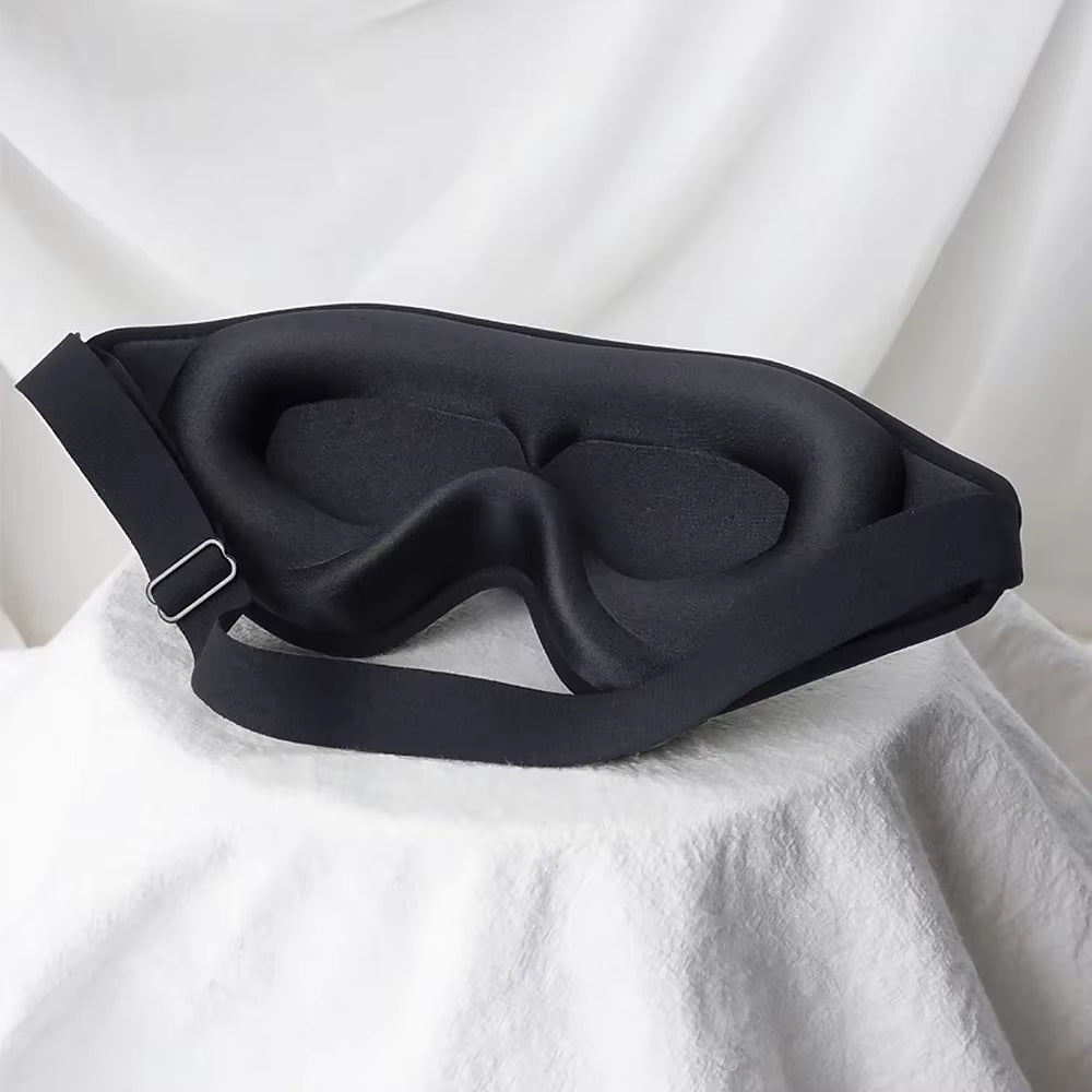 3D Sleep Mask Travel Nap High Quality Portable Rest Soft Memory Foam Blindfold Padded Eye Cover Adult Night Sleeping Eyepatch