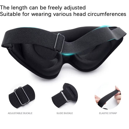 3D Sleep Mask Travel Nap High Quality Portable Rest Soft Memory Foam Blindfold Padded Eye Cover Adult Night Sleeping Eyepatch
