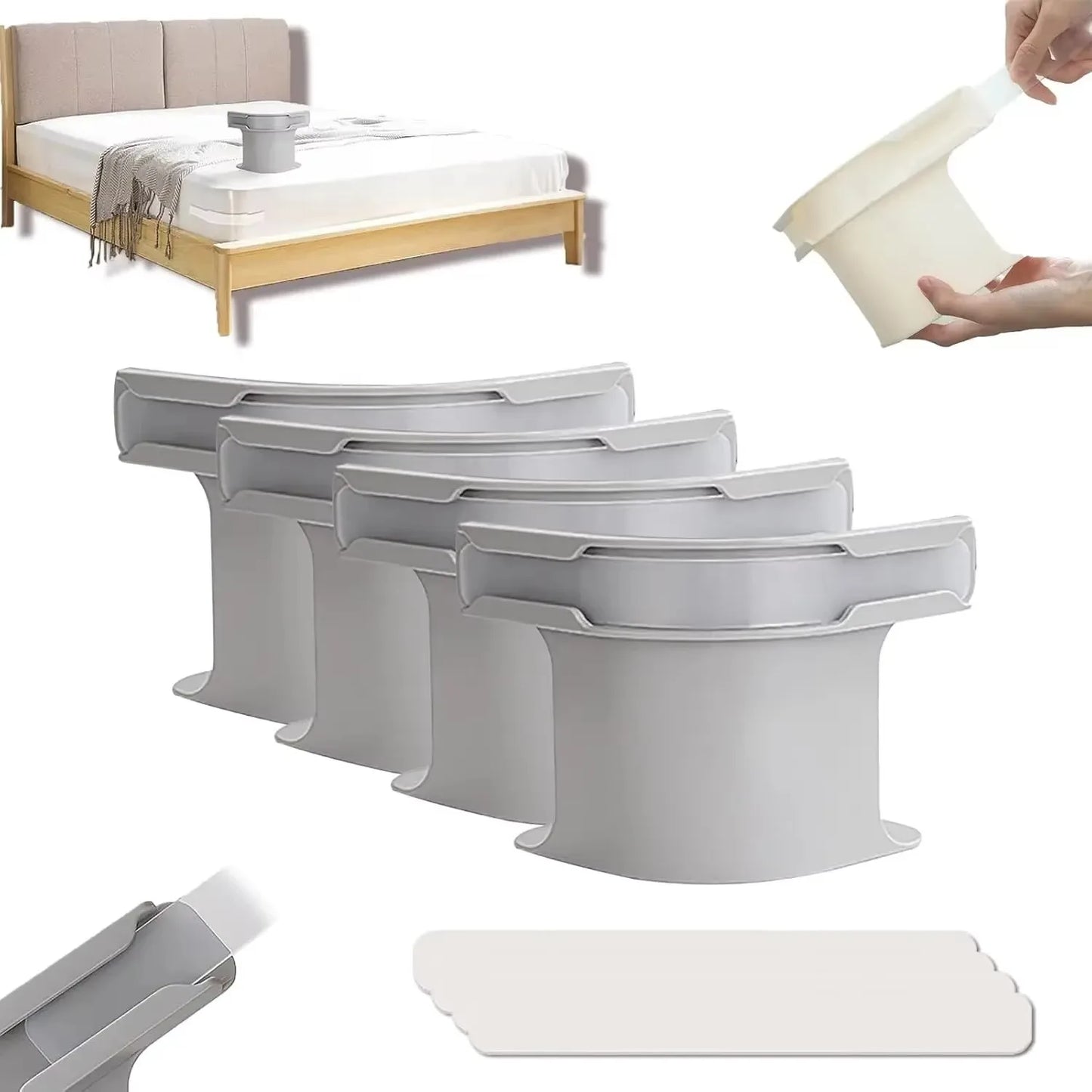 4Pcs Heavy Duty Bedsheet Corner Tightener Clips High-Quality Materials Durable and Reliable Bed Sheet Grippers for Protectors