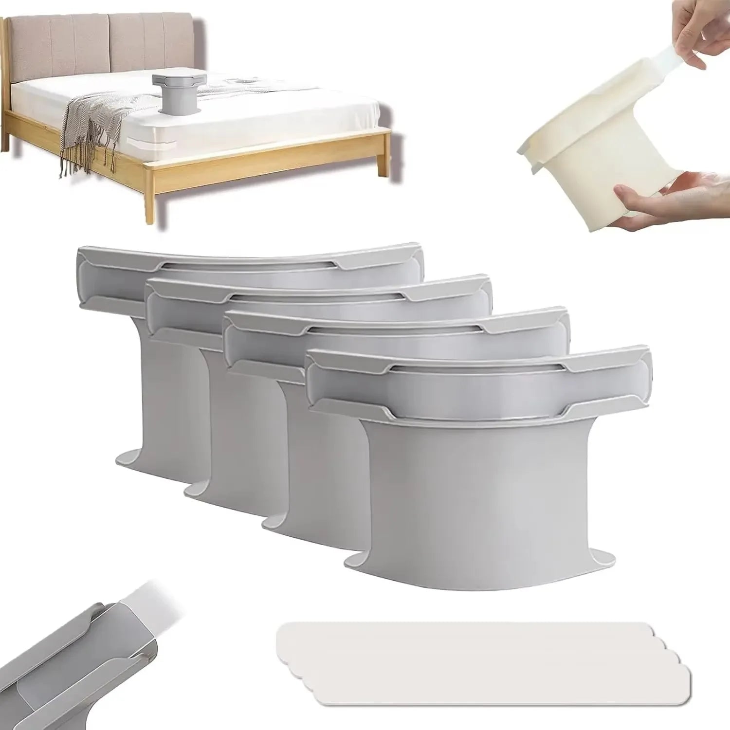 4Pcs Heavy Duty Bedsheet Corner Tightener Clips High-Quality Materials Durable and Reliable Bed Sheet Grippers for Protectors