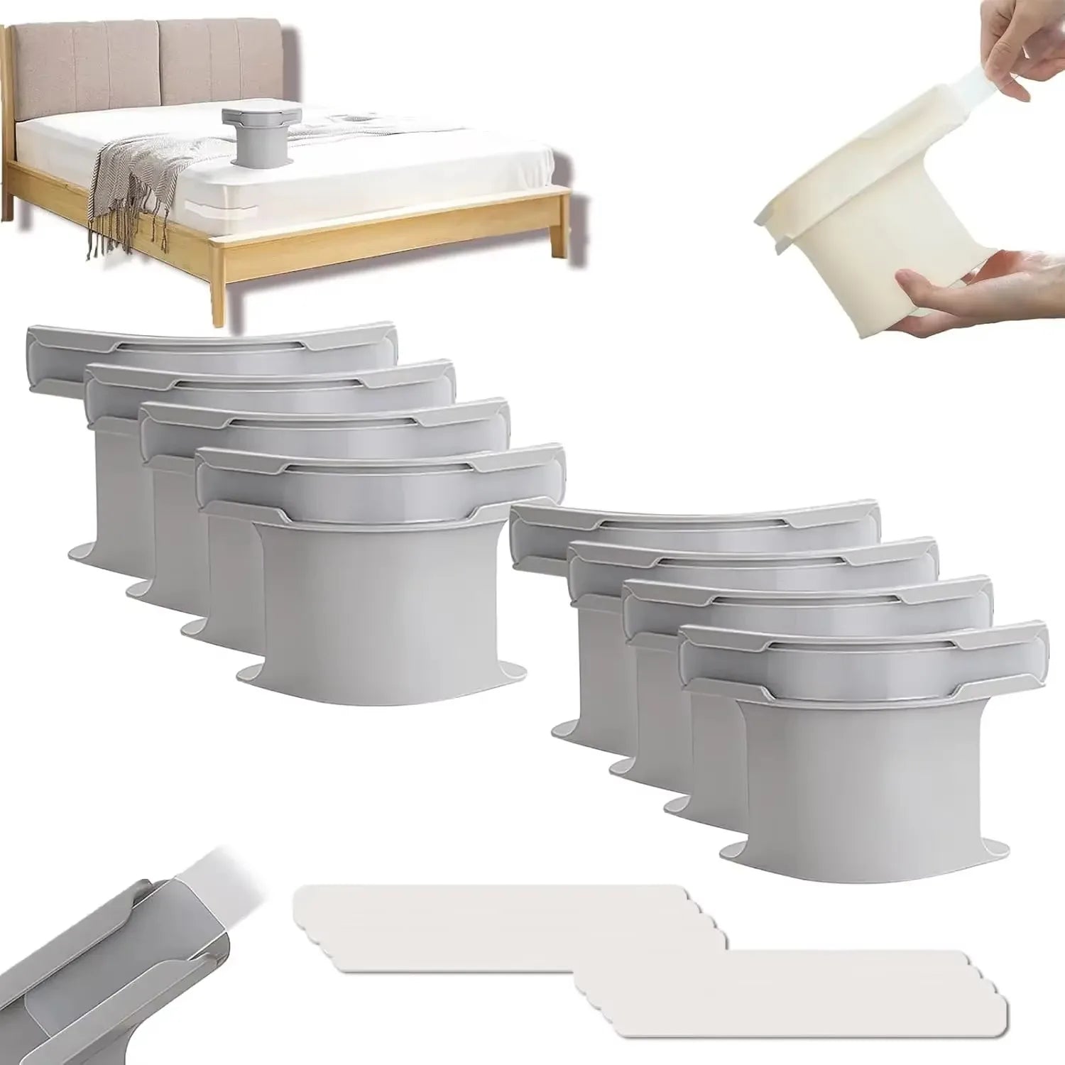 4Pcs Heavy Duty Bedsheet Corner Tightener Clips High-Quality Materials Durable and Reliable Bed Sheet Grippers for Protectors