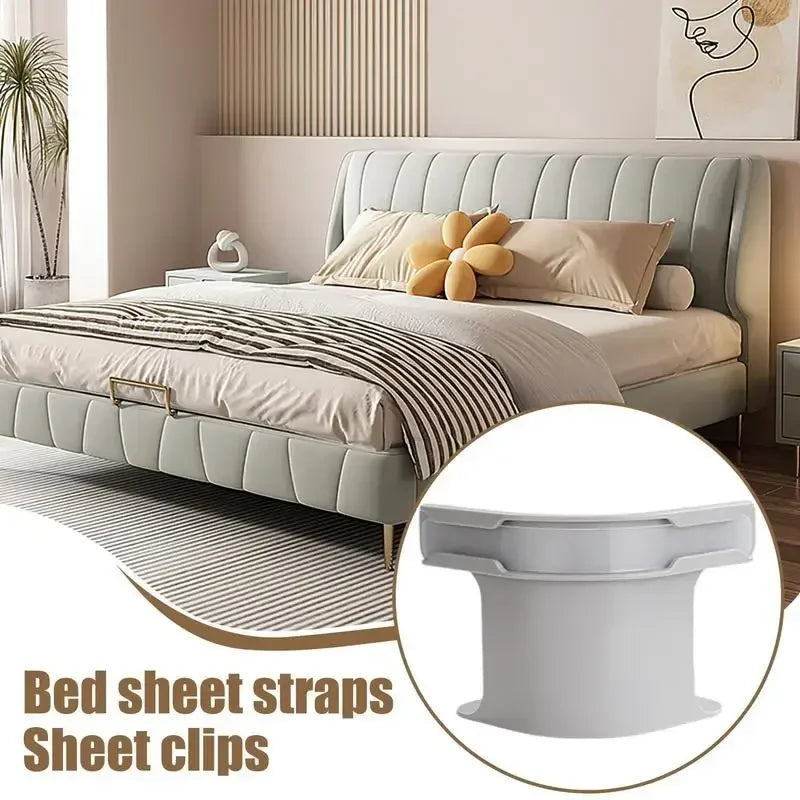 4Pcs Heavy Duty Bedsheet Corner Tightener Clips High-Quality Materials Durable and Reliable Bed Sheet Grippers for Protectors